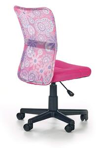 Kancelárska stolička Dingo vzor - ružová
