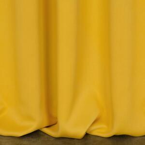 Design 91, Zatemňovací záves s riasiacou páskou - Logan, žltý 135 x 270 cm