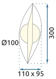 Toolight Toolight, LED nástenné svietidlo 5W, 4000K, G031-W, zlatá, OSW-00699