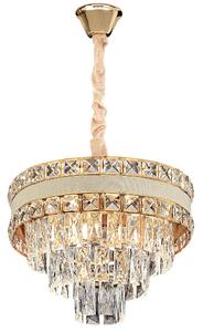 Toolight Toolight, LED krištáľové svietidlo 40cm, 5xE14, G047-CP, zlatá, OSW-08940