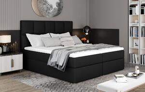 Box spring posteľ Grass 200x185cm, čierna
