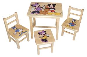 Detský stôl so stoličkami mickey (Výber z piatich vzorov)