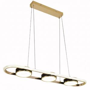 Toolight Toolight, stropné svietidlo 95cm, 200W, 5000lm, G135-CP, zlatá, OSW-02611