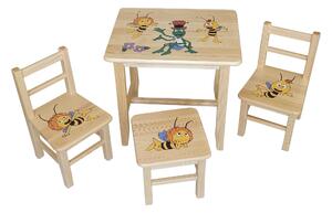 Detský Stôl so stoličkami Mája (stôl + 3 stoličky)