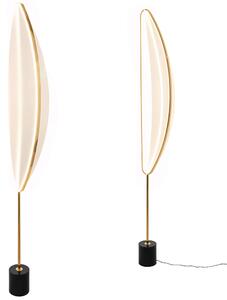 Toolight Toolight, LED voľne stojaca lampa 159cm, 42W, 4000K, 3000lm, G126-F, čierna-zlatá, OSW-02618