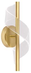 Toolight Toolight, LED nástenné svietidlo 5W, 500lm, G032-W, zlatá, OSW-09700