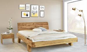 Luxusná posteľ Mirka z dubových hranolov, 180x200cm