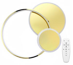 Toolight Toolight, LED stropné svietidlo + diaľkové ovládanie, APP1710-C, zlatá lesklá, OSW-04039