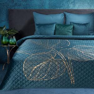 Luxusný prehoz na posteľ Blanca4 tyrkysový Rozmer prehozu (šírka x dĺžka): 170x210cm