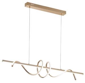 Toolight Toolight, LED závesné svietidlo 100cm, 70W, 4500lm, G065-CP, zlatá, OSW-08698