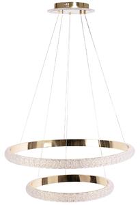 Toolight Toolight, LED závesné osvetlenie 63cm, 80W, G045-2CP, zlatá, OSW-06313