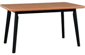 MEBLINE Stôl OSLO 8 90x160/200 dubová dyha / čierny