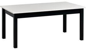 MEBLINE Konferenčný stolík PIXI 1 60x110 biely laminát / čierny