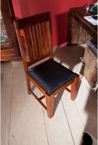 OXFORD Stuhl #15 m. 4er Set Polster schwarz Akazie kolonial