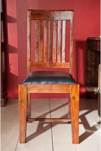 OXFORD Stuhl #15 m. 6er Set Polster schwarz Akazie kolonial