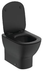Ideal Standard Tesi - Stojace WC s doskou SoftClose, spodný odpad, AquaBlade, čierna T3536V3