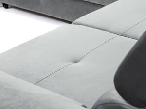 Luxusná sedacia súprava Albino, sivá Velvet