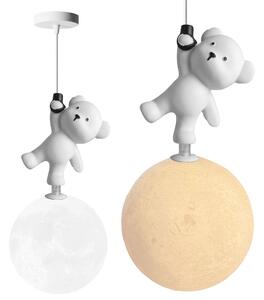 Toolight Toolight, závesné svietidlo MEDVEĎ STOJACI NA MESIACI G166-1CP, OSW-07806