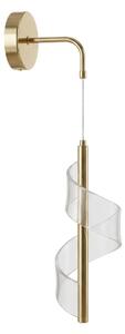 Toolight Toolight, LED nástenné svietidlo, 10W, 1000lm, 4000K, G177-W, zlatá lesklá, OSW-07821