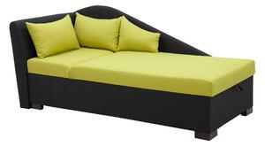 Kvalitná pohovka / posteľ Silva, zelená Roh: Orientace rohu Pravý roh