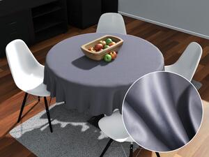Biante Okrúhly bavlnený saténový obrus ST-003 Modrosivý Ø 100 cm