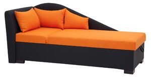 Kvalitná pohovka / posteľ Silva, oranžová Roh: Orientace rohu Pravý roh