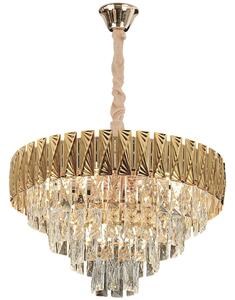 Toolight Toolight, stropné krištáľové svietidlo 50cm, 7xE14, G059-CP, OSW-06383