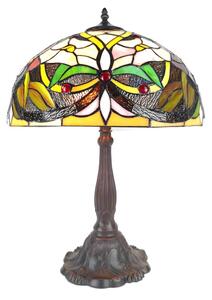Stolná lampa Tiffany Cream Fayme - 41*58 cm E27/max 2*40W - Clayre & Eef