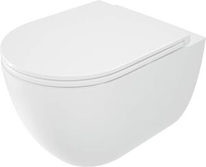 Deante Round, závesná WC misa Rimless 515x362x366 mm, biela lesklá, DEA-CGRD6ZPW