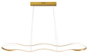 Toolight Toolight, stropné svietidlo 120cm, 24W, 3000K, LHJ027-CP, zlatá lesklá, OSW-50012