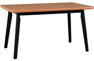 MEBLINE Stôl OSLO 7 80x140/180 dubová dyha / čierny