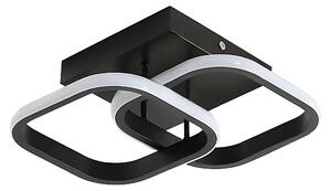 Toolight Toolight, LED stropné svietidlo 23x23cm, 22W, 3000K, LHJ074-C, čierna matná, OSW-50034