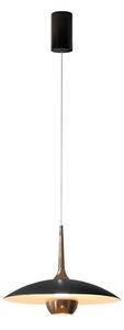 MAXLIGHT P0676 - LED luster na lanku MANUKA LED/12W/230V pr. 28 cm zlatá/čierna