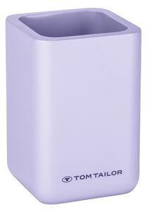 Fialový téglik na zubné kefky z polyresínu Tom Tailor T-Rounded – Wenko