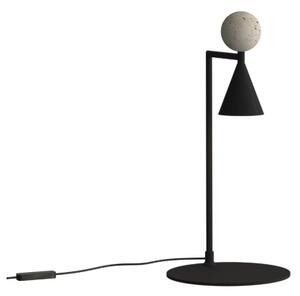 MAXLIGHT T0070 - LED stolná lampa BINGO LED/12W/230V CRI 92 čierna/béžová