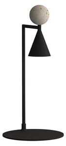 MAXLIGHT T0070 - LED stolná lampa BINGO LED/12W/230V CRI 92 čierna/béžová