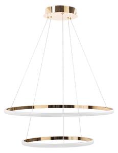 Toolight Toolight, LED závesné osvetlenie 40/60cm, 61W, 3000K, LHJ007-CP2, zlatá, OSW-60004