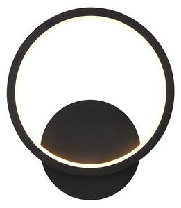 Toolight Toolight, LED nástenné svietidlo 20cm, 10W, 3000K, LHJ081-W, čierna matná, OSW-50060