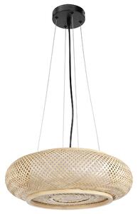 Toolight BOHO, závesné stropné svietidlo 60cm, 3xE27, APP1910-3CP, prírodná hnedá-čierna, OSW-66058