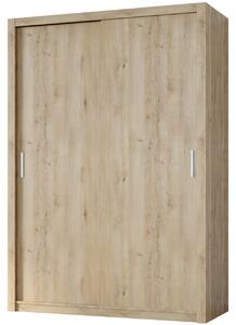 MEBLINE Skriňa s posuvnými dverami VISTA 150 dub artisan