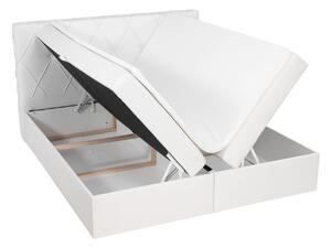 Moderná box spring posteľ Stefanie 140x200, čierna