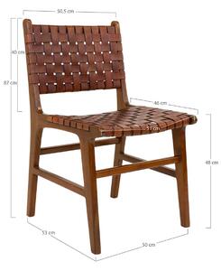Jedálenská stolička Perugia sada 2 ks 53 × 51 × 87 cm HOUSE NORDIC