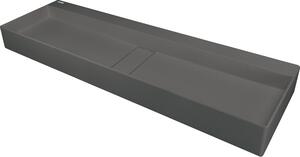 Deante Blur, granitové umývadlo na dosku 1200x400x120 mm, antracitová metalíza, DEA-CQB_TU2S