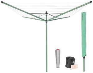 Brabantia Záhradný sušiak Lift-O-Matic 50m s krytom, vakom a štipce zelený