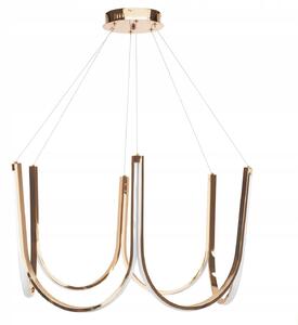 Toolight Toolight, LED závesné svietidlo 77cm, 75W, 4000K, 4000lm, APP1749-CP, zlatá lesklá, OSW-06064