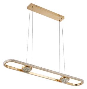 Toolight Toolight, LED závesné svietidlo 98cm, 120W, 4000K, 5000lm, G159-CP, zlatá lesklá, OSW-06411