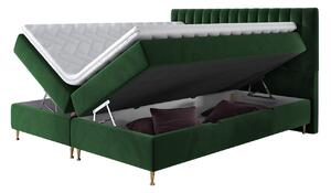 Elegantná box spring posteľ Eleanor 180x200, zelená