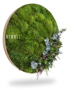 Bemoss® - E-SHOP - Machový obraz kruh Rastliny Lobon