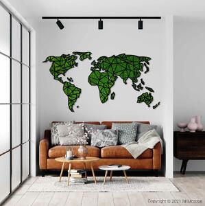 Machový obraz Mapa sveta (125x245cm)