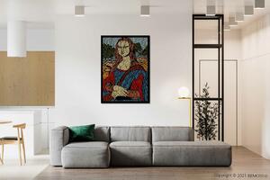 Machový obraz Mona Lisa (127x92cm) - 127 x 92 cm